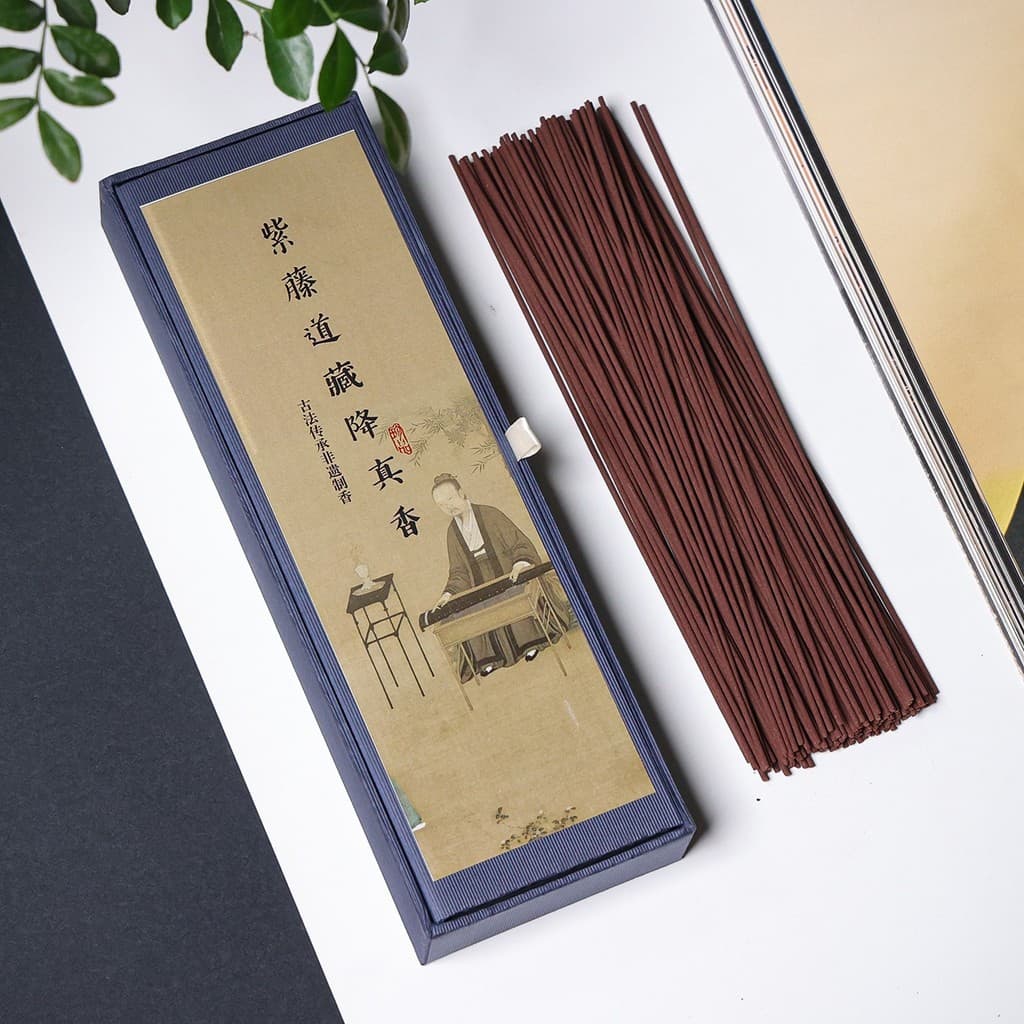 Wisteria Dao Tibetano Droping True Fragrance Thread Incenso 21cm50g Floral Musk Leite de Coco Fragrância Frutada Multi-R
