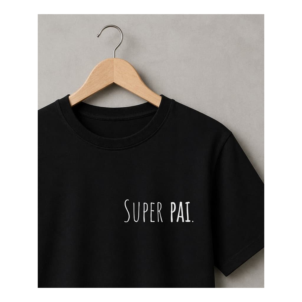 Camiseta Básica Masculina 100% Algodão Presente Dia Dos Pais Super Pai