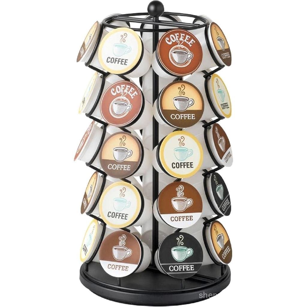 Suporte Elegante para Cápsulas K-Cup – Compatível com Cápsulas K-Cup, Carrossel de Cápsulas de Café |   Suporte para 35