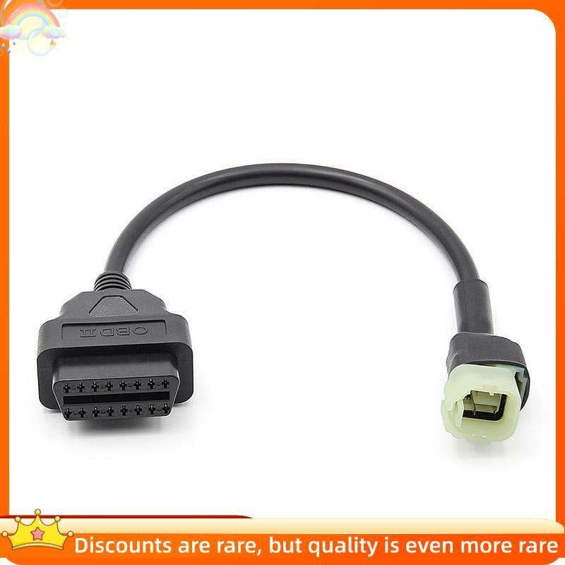 OBD2 A 4 Pinos Adaptador De Diagnóstico Cabo Peças De Detecção De Falhas De Motocicleta Para Motos