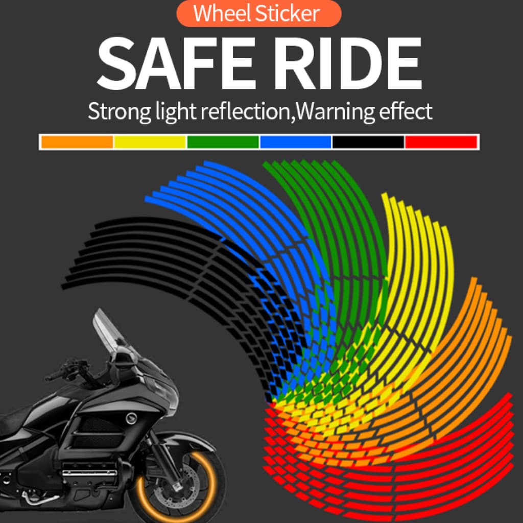 [Estilo e Segurança] ✨ Custom Fit Glow ✨ Adesivos para Rodas de Carros/Motos/Bicicletas Elétricas
