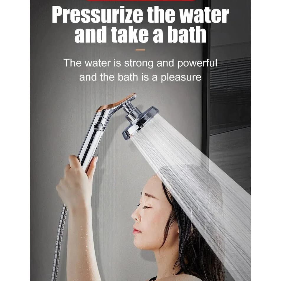 【Alta Pressão】 [Water Saving Design] 【3-Speed Ionizing High Pressure】 Chuveiro de Mão Multifuncional com Tecnologia de E