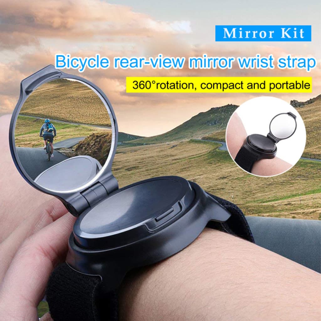 [Espelho Multifuncional] Bicycle Reflector Wrist Mirror Rearview Device/Espelho de Braço/Esportes ao Ar Livre/Bike