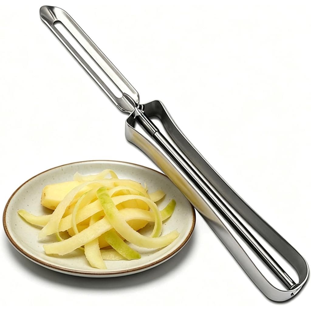 Descascador de vegetais Aniso Kitchen, descascador rotativo de aço inoxidável para vegetais e frutas como cenoura, com c