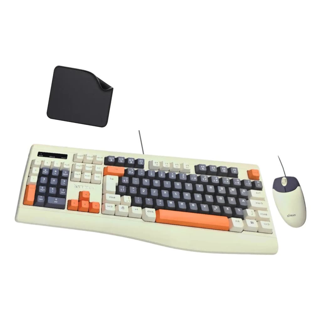 Kit Teclado Mouse Office Com Fio Usb Pc Notebook Abnt2