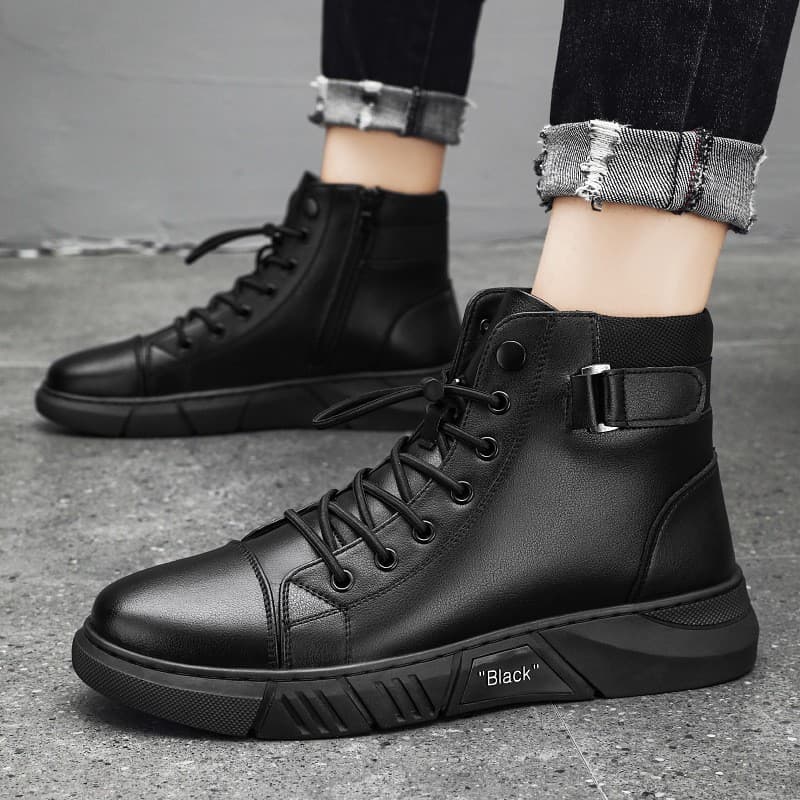 Botas Martin Britânicas Masculinas Chelsea Botas 48 Botas Curtas Tamanho Grande Sapatos De Couro E01