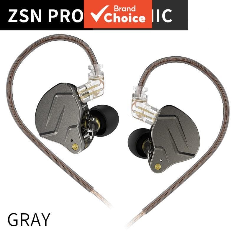 KZ ZSN Pro 2 Fones De Ouvido Com Fio Som Baixo HiFi Híbrido Driver Dinâmico Armadura Balanceada Monitor Intra-Auricular