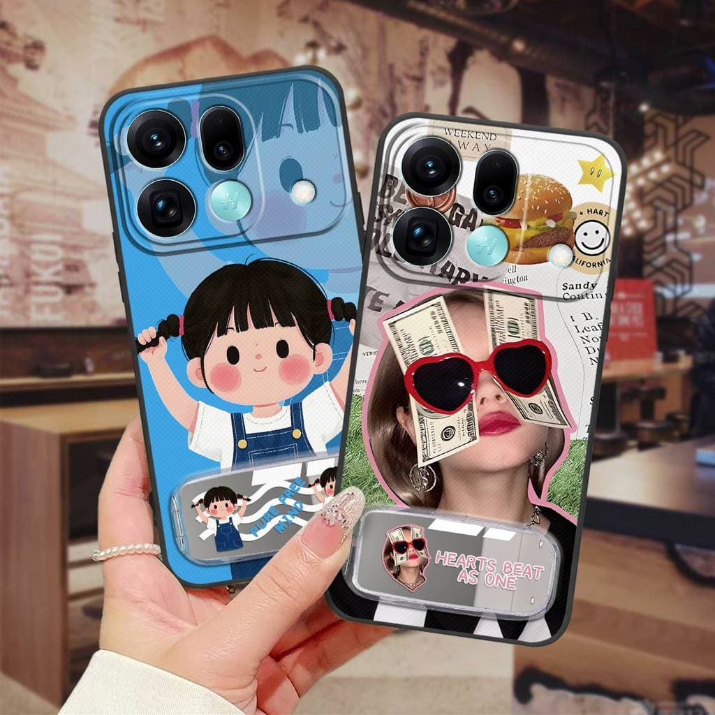 Capa Traseira De Silicone Para Telefone OPPO Find X9S Pro Kickstand Bordado Protetor Design De Moda Anti-Poeira Espelho