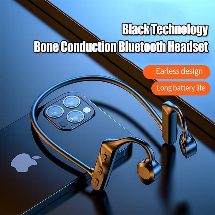 【Condução Óssea】New Bone Conduction Bluetooth 5.0 Wireless Sports Earphones K69/Fone Bluetooth/Fone Esportivo