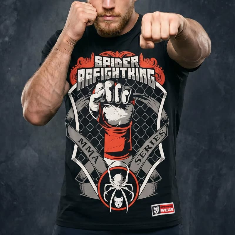 Estilo Boxe Aranha retro Padrão Impresso Colete Esportivo Masculino E Feminino Sem Mangas