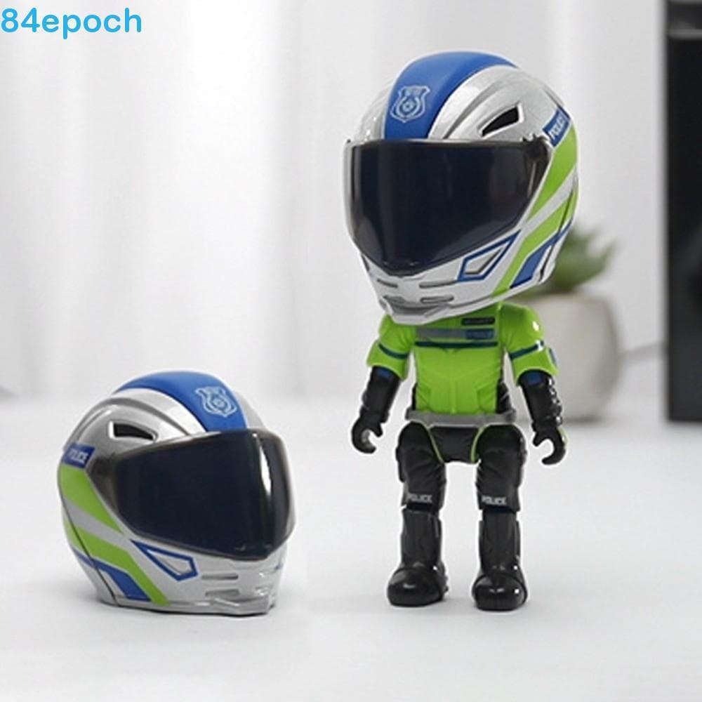 Brinquedo De Capacete De Motocicleta Em Liga BREPOCH , Membros Móveis Transformando Boneca Simulada De Motociclista