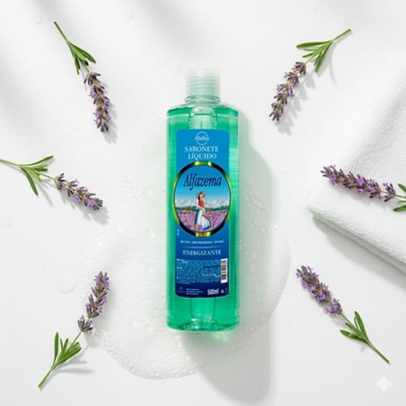 Sabonete Líquido Halley Alfazema Energizante Original 500ml