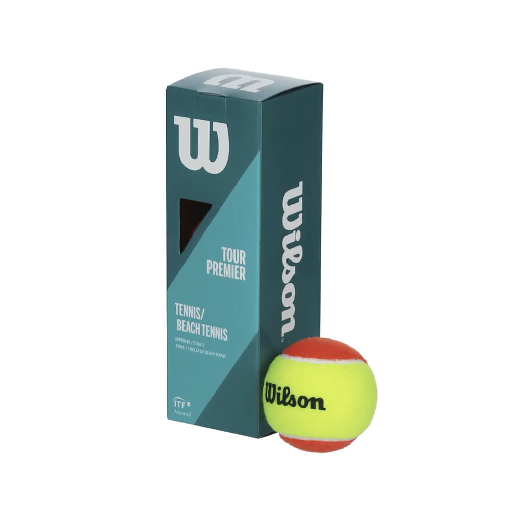 Bola de Tênis e Beach Tennis - Tour Premier 1 tubo com 3 bolinhas - WILSON