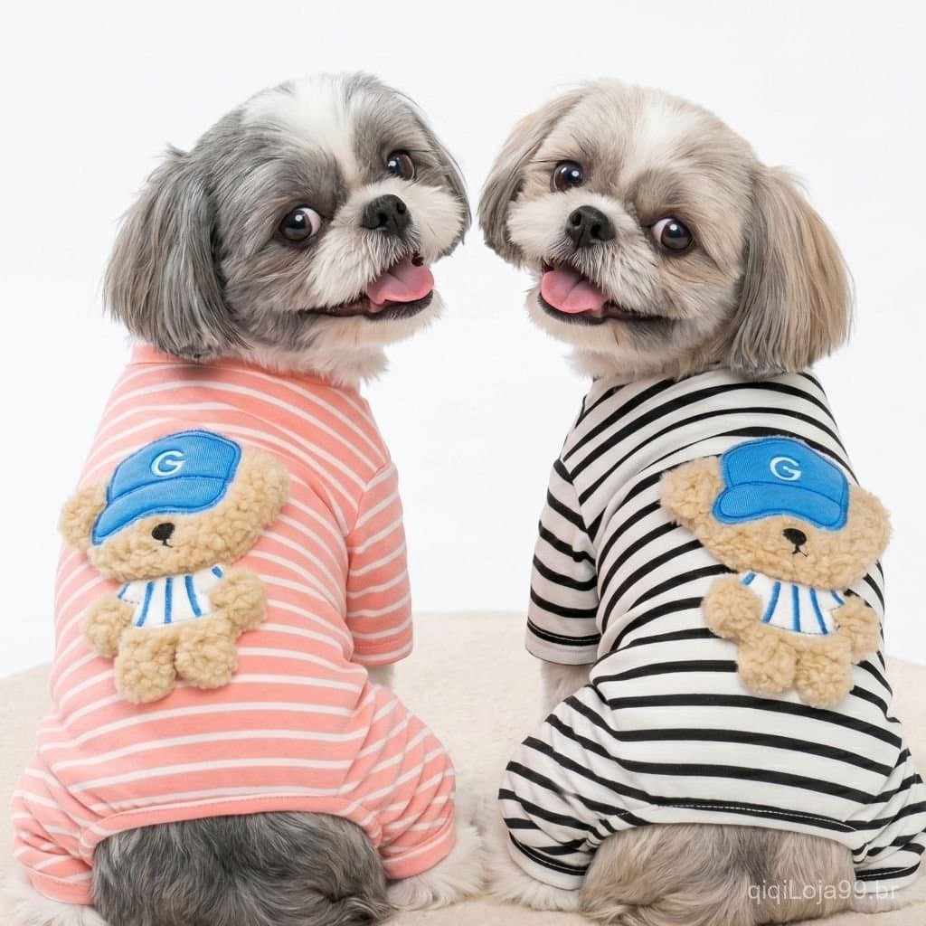 Pijama Pet Roupa Inverno Cães Gato Roupinha Frio cachorro Pijaminha casaco moletom Luxo Macio