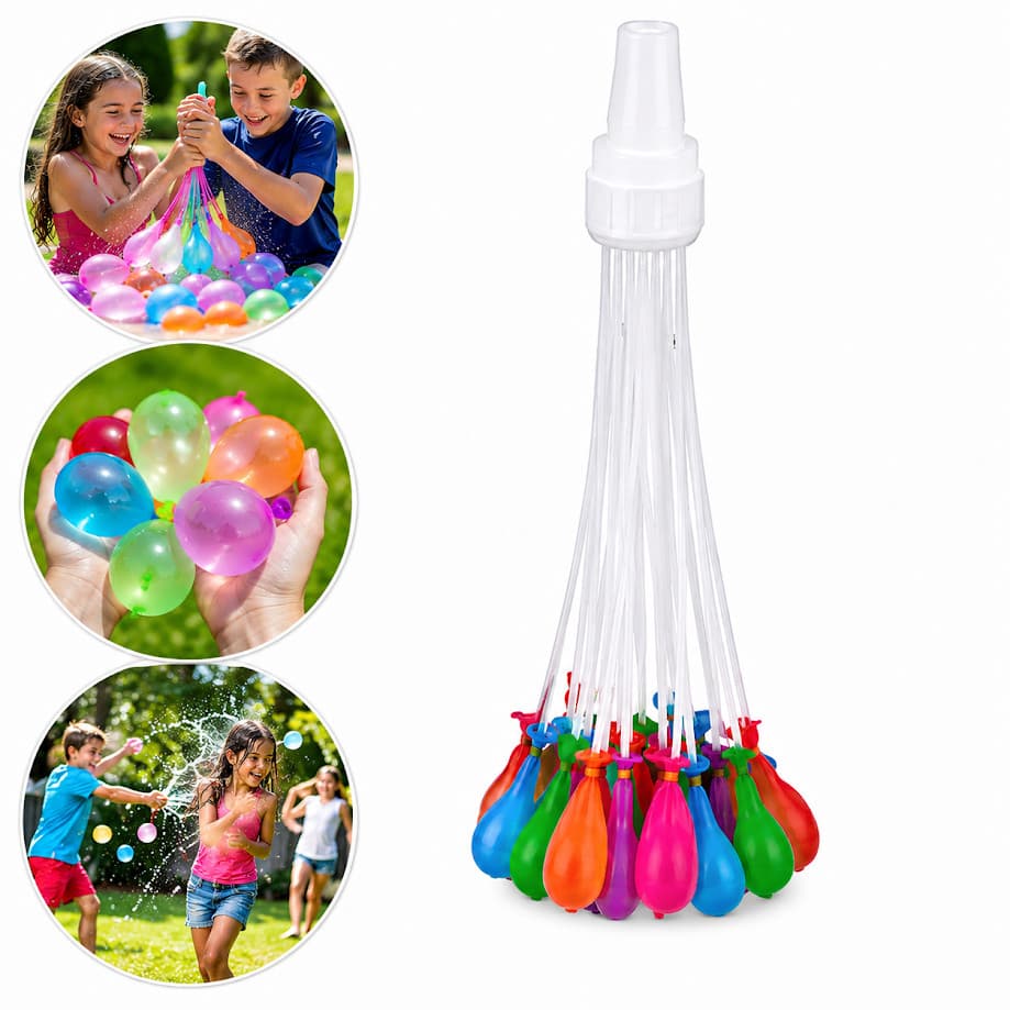 Kit C/ 111 Balões Bambucha Guerra Balão Água Enche Fácil