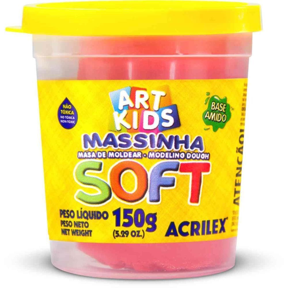 Massa para Modelar SOFT 150G.VERMELHO Bs.amido