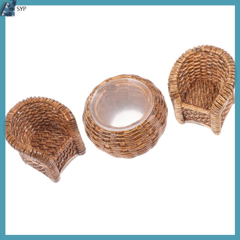 🎀 1Conjunto Móveis De Decoração Para Casa De Boneca Em Material Plástico Castanho Claro