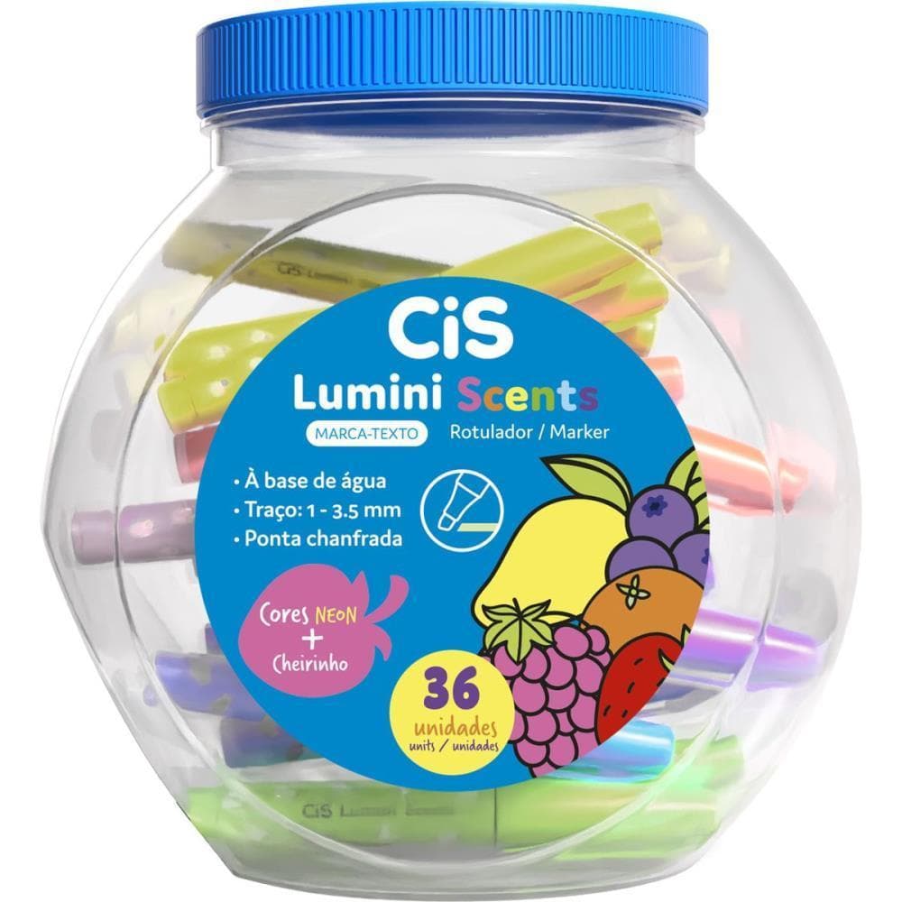 Caneta Marca Texto CIS Lumini SCENTS Mini Neon (S POTE-36