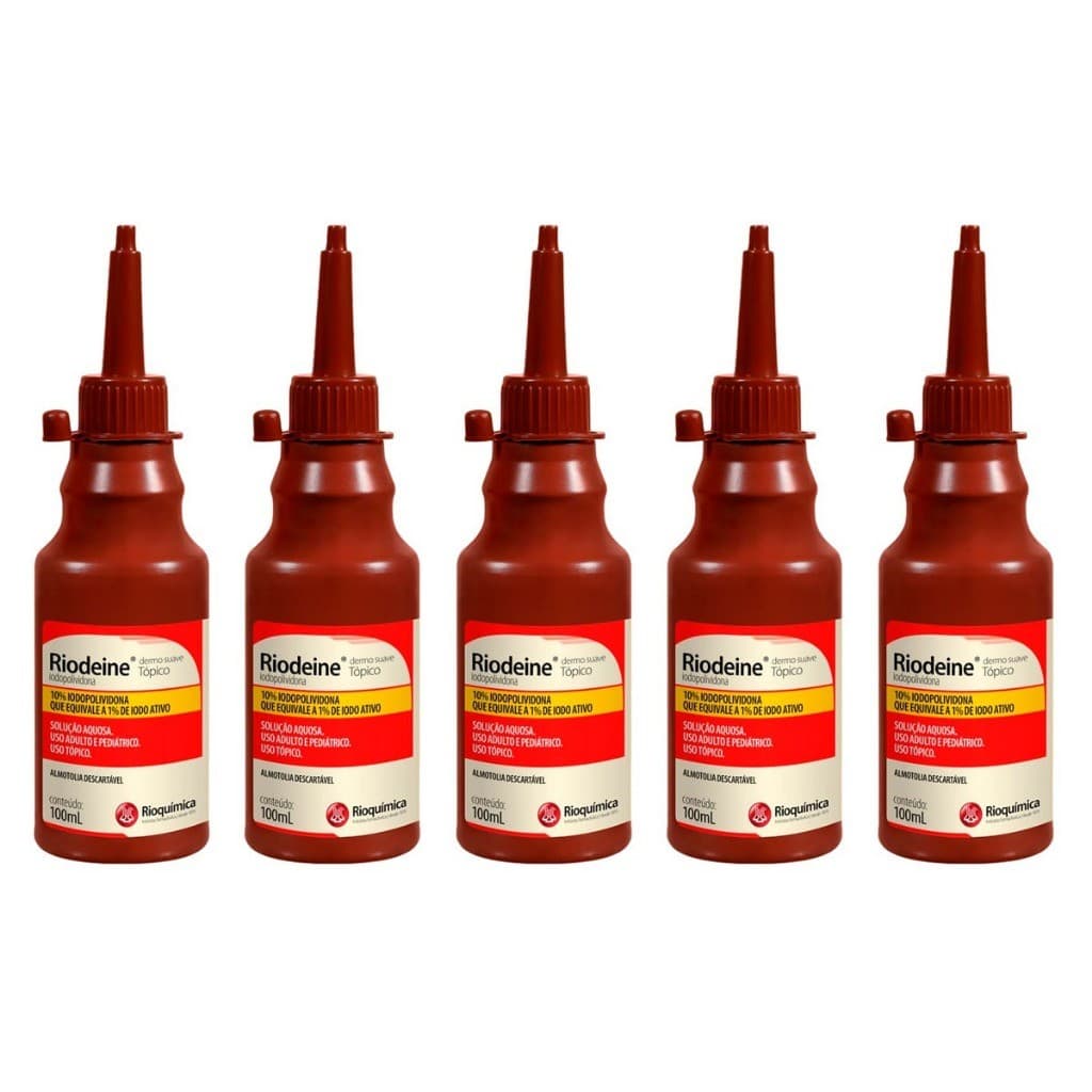 kit c/5 Riodeine Dermo Suave 100ml
