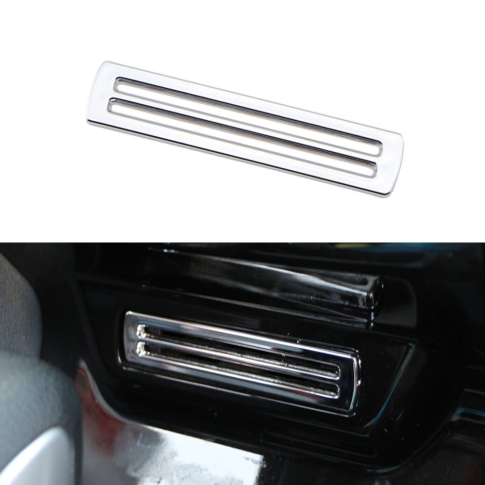 Suporte De Slot De Cartão De Painel Central Dianteiro De Carro Cromado Decoração Moldura De Capa De Adesivo Para Ford Fi