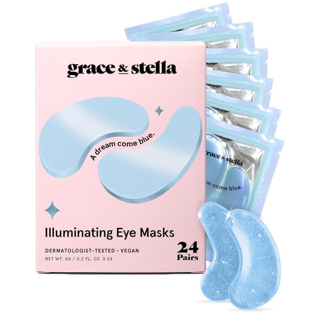 Máscara para Olhos Grace&Stella, Prêmio Vencedor, Reduz Olheiras, Olhos Inchados, Bolsas nos Olhos, Rugas, Patches de Ge
