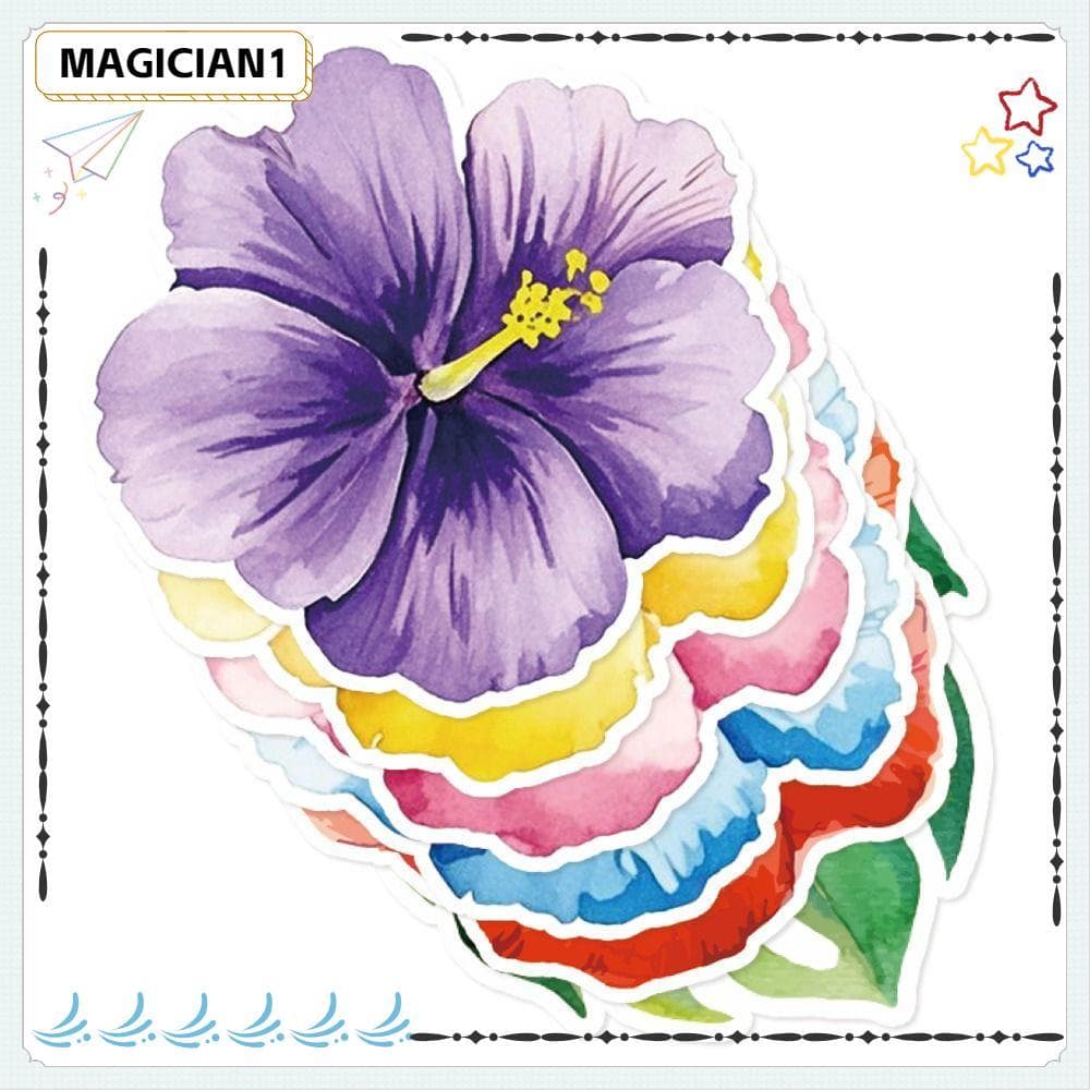Jogo Americano De Flor De Hibisco MAGICIAN , Jogos Americanos De Papel Descartáveis Havaianos , Mesa De Em Forma 25 Cm