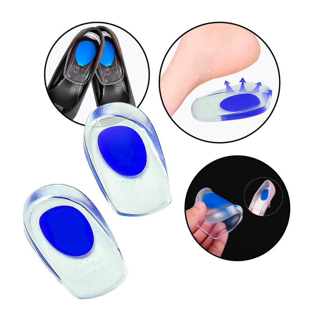 Par de Calcanheira em Gel para Esporão Azul
