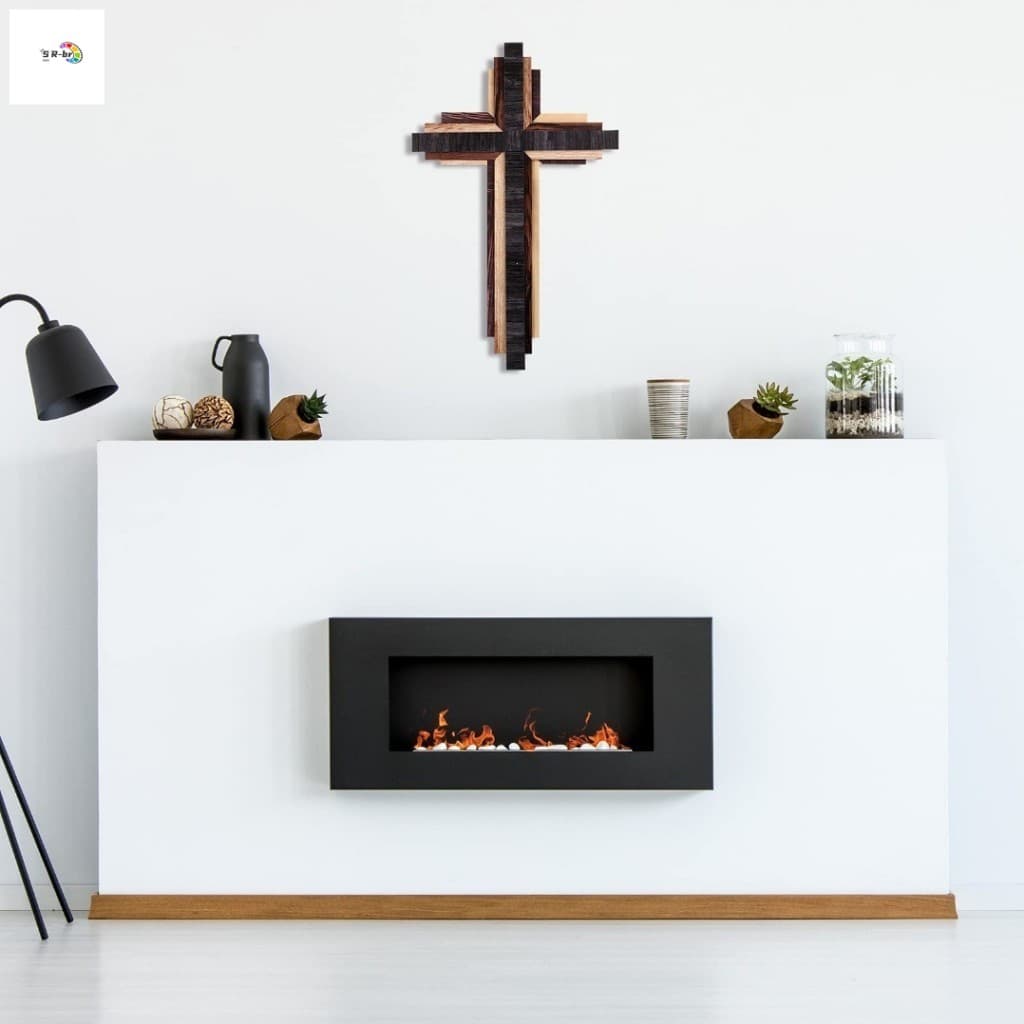 Decoração De Parede Cruzada De Madeira-Caixa De Armazenamento Suspensa Para Casa Estilo Nórdico