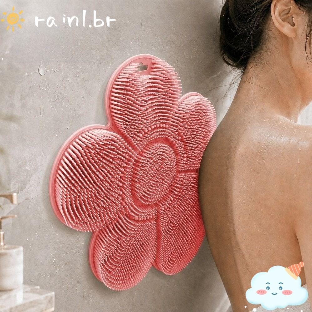 Tapete Purificador De Chuveiro De Chuva , Almofada De Banho De Massagem De Limpeza Fácil Com Ventosa , Esfoliação Antide