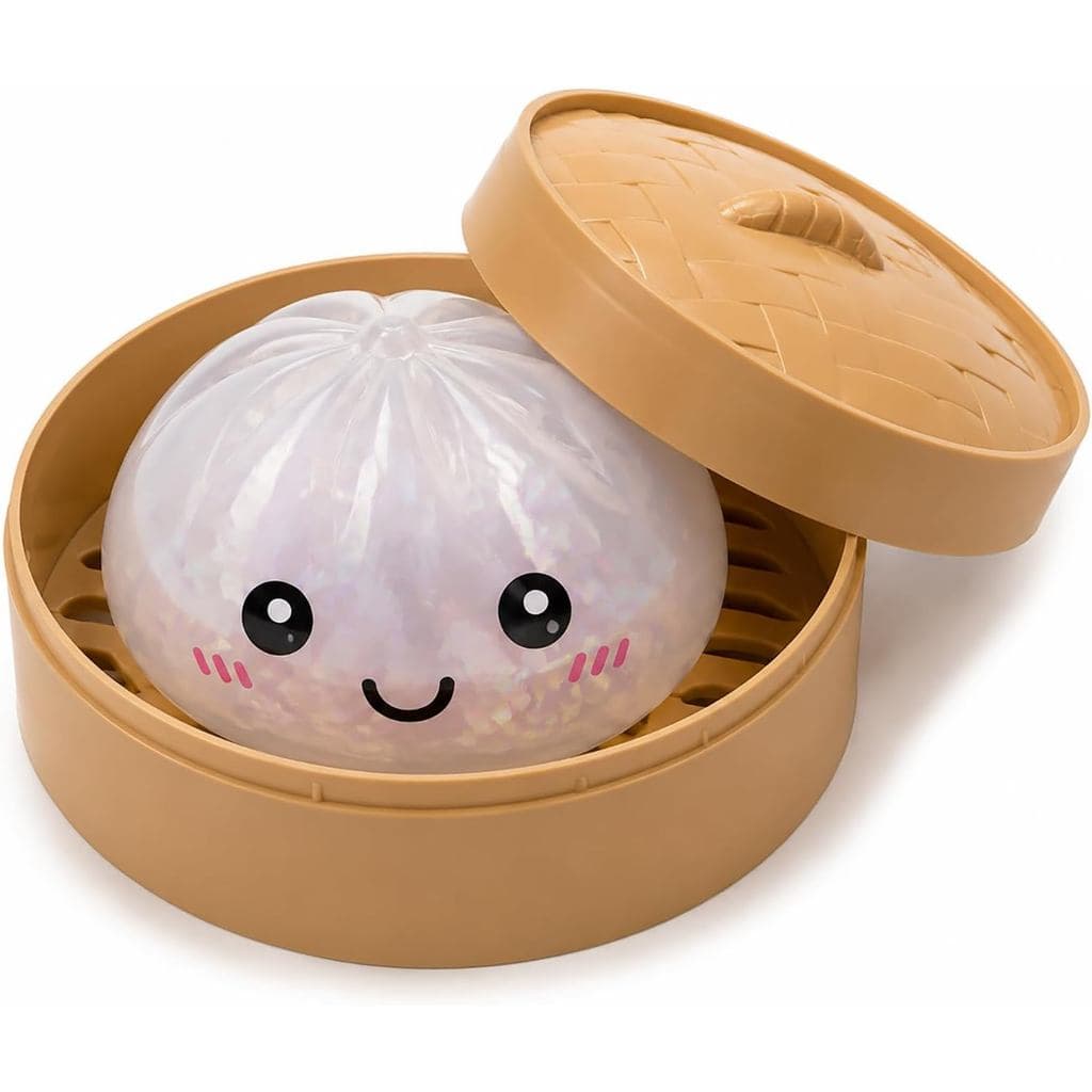 Brinquedo Squishy Kawaii Bao Bun, Brinquedo Anti-stress de Gel Macio de Elevação Lenta, Brinquedo Iridescente para Alívi