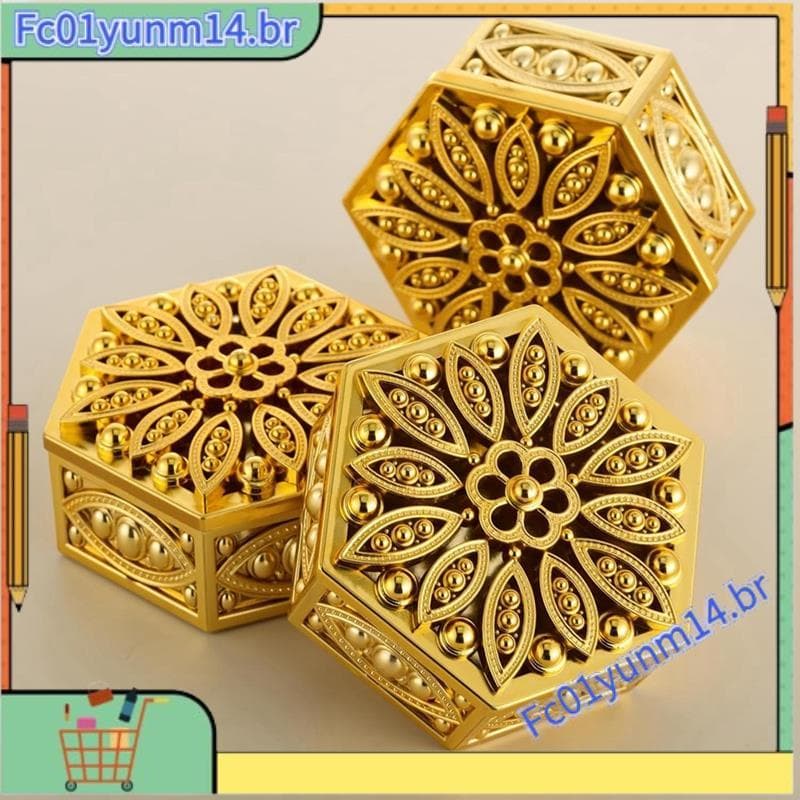 Caixas De Doces Vazadas Hexagonais , 36 Peças , Presentes De Retorno Indiano Para Recipientes Decorativos Em Massa Pooja