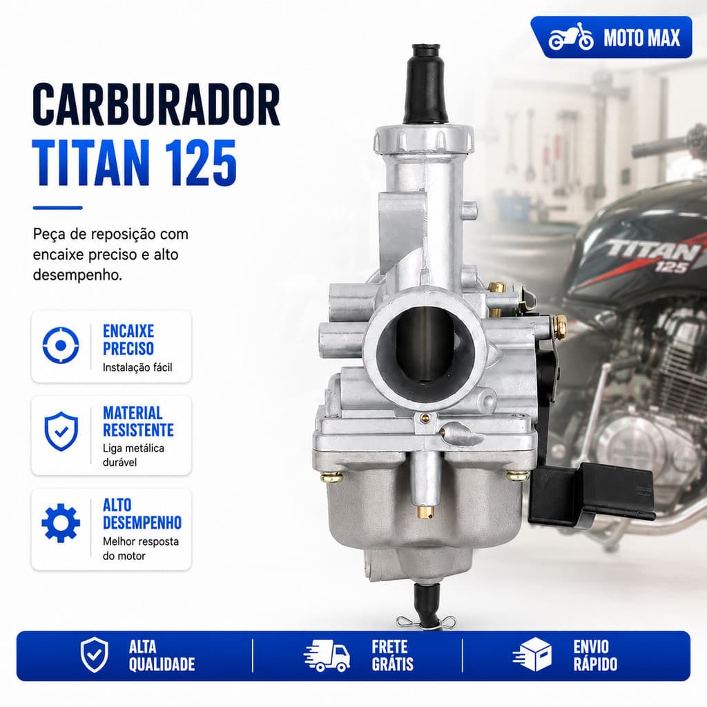Carburador Completo Para Moto Honda CG Titan 125 Fan NXR Bros 2002-2008 KS ES ESD