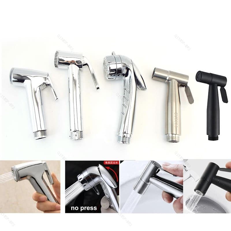 Torneira De Bidê Portátil Spray Cabeça De Chuveiro ABS Inoxidável Banheiro Pulverizador Água WC Bunda Limpeza BR15B3