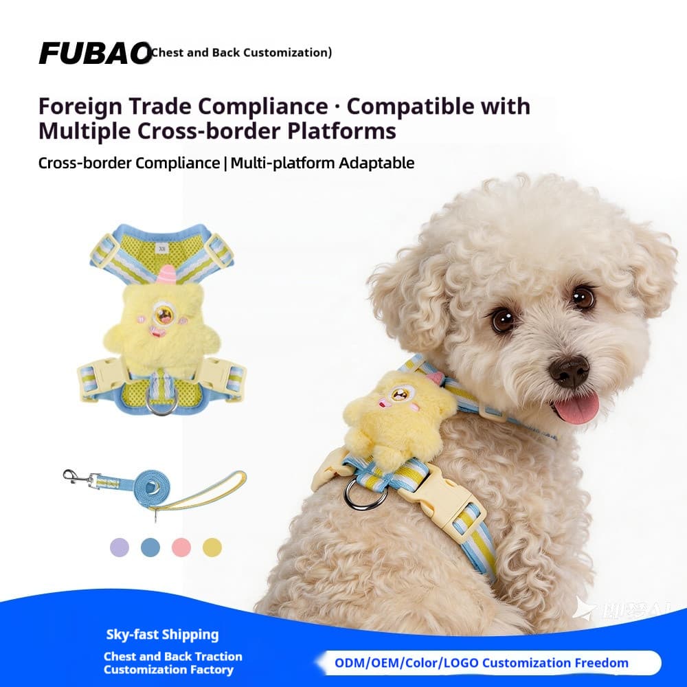 Coleira Para Cães , Arnês Filhotes De Boneca De Dopamina De Verão Fofo Animais De Estimação Andando