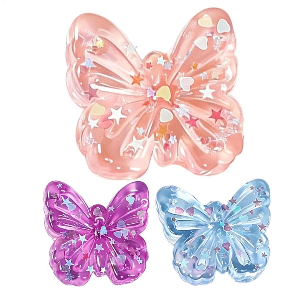 Borboleta Mole Brinquedo Sensorial Macio Glitter Espremer De Estresse Para Casa Escola Sala De Aula Dormitório Faculdade