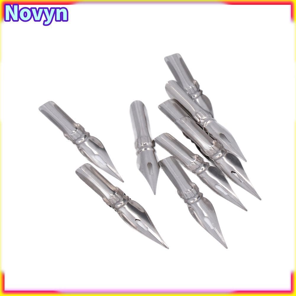 Novyn-br 10 peças de pontas de caligrafia com pontas de caneta de imersão em quadrinhos para substituição de mangá