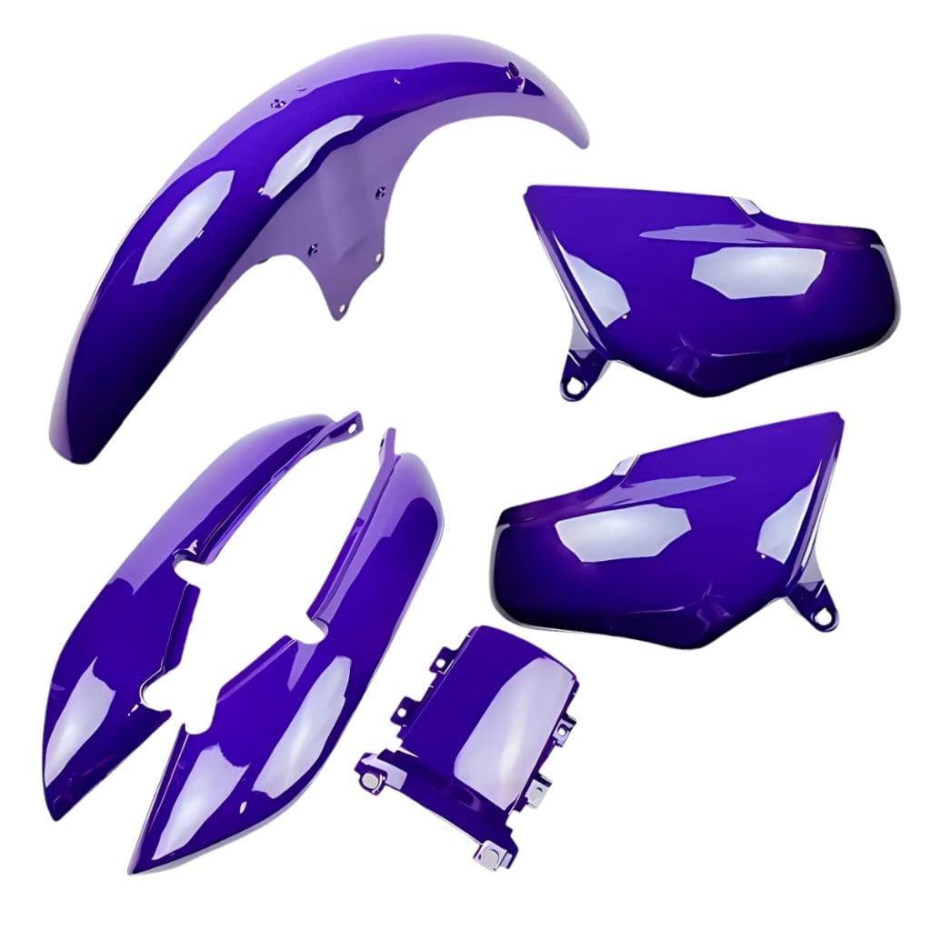 Kit Carenagem Completo Cg Titan 125 Roxo 1998 1999 Tampa Lateral + Rabeta + Paralama Dianteiro Roxo Loja3525