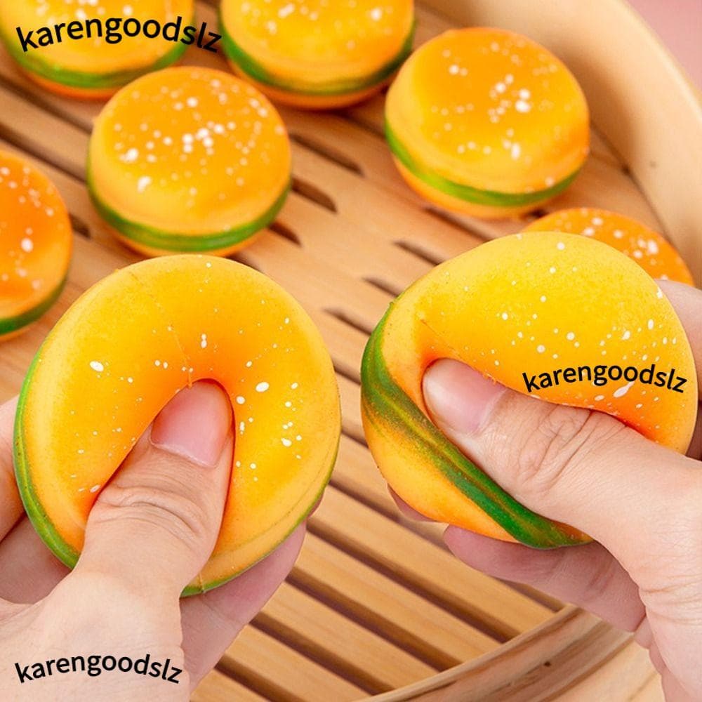 Brinquedo KARENGOODS Fidget , De Pitada De Hambúrguer Para Alívio Do Estresse , De Simulação De Recuperação Lenta TPR