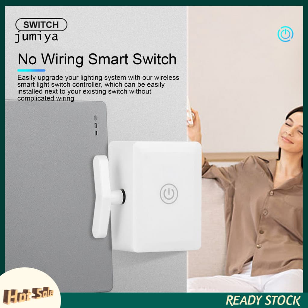 Remote-operated Light Switch Wireless Controller with Remote – Long Range No Wiring Needed Easy Installation Button Pu