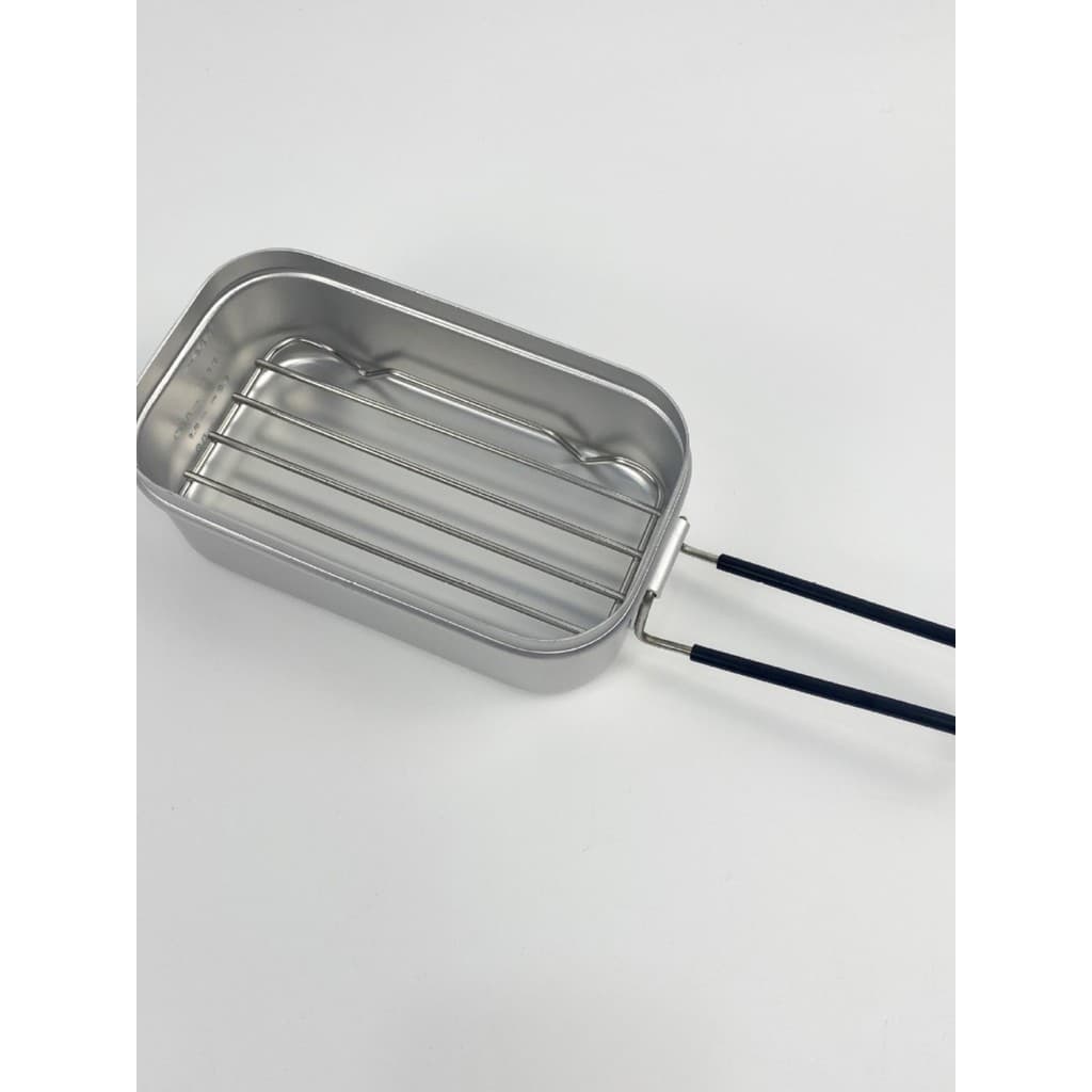 Lancheira de alumínio estilo japonês, rack de vapor, lancheira, rack de vapor, malha de grelhar de aço inoxidável, adequ