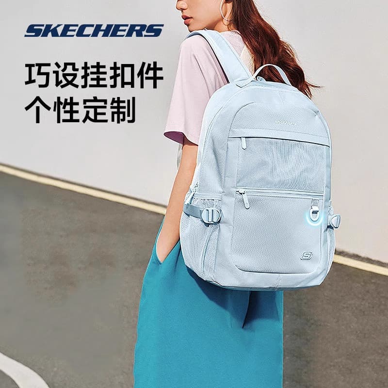 Skechers Skechers mochila feminina de grande capacidade esportes estudante mochila Macaron mochila Milkf saco masculino