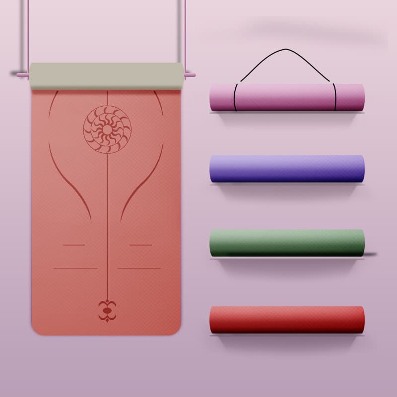 Ecologicamente correto tpe tapete de Yoga fabricante casa esteira de Fitness esteira de dança das crianças 6mm absorção