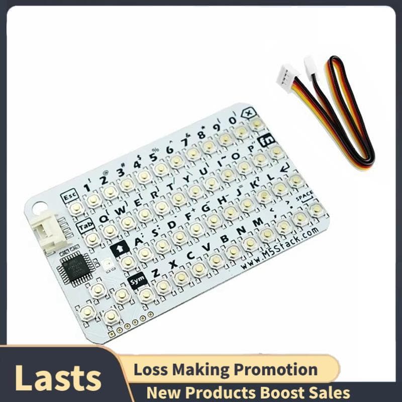 CardKB V1.1 Mini Unidade De Teclado QWERTY De 50 Teclas Com ATMega8A MCU , LED RGB , Programável Para UIFlow (MEGA8A)