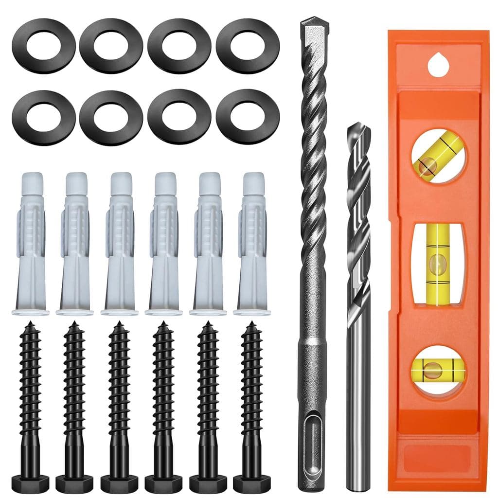 Kit de Parafusos para Suporte de TV Mywish, Parafusos de Fixação para Montagem de TV na Parede com 2 Brocas, Parafusos d