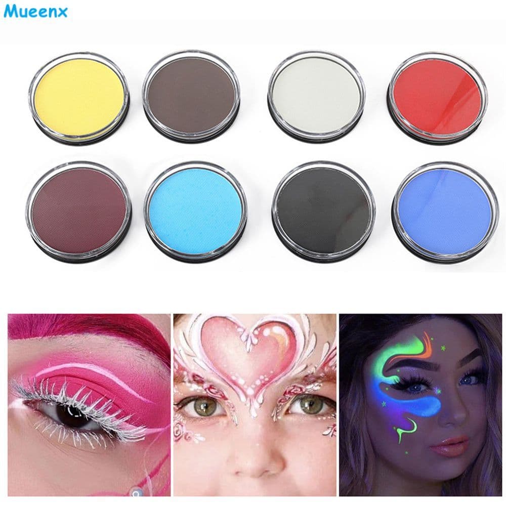 Pigmento fluorescente para maquiagem de palco, alto grau de reprodução de cores, pasta colorida atóxica e solúvel