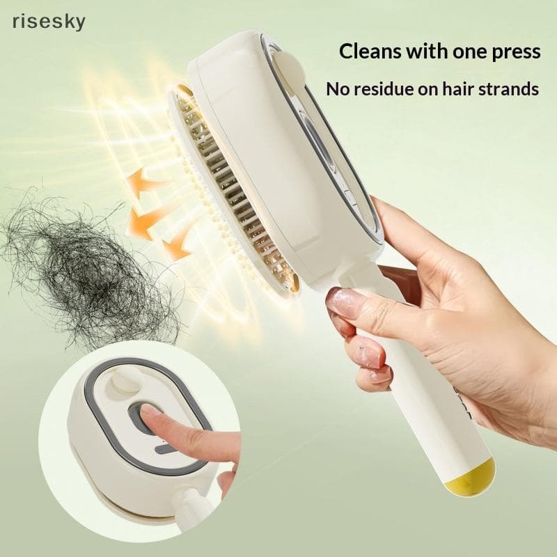Escova De Cabelo Elétrica 2 Em 1 , Pente De Água Para Reduzir O Frizz , Cabelos Lisos E Nós Mulheres , Estilo Diário