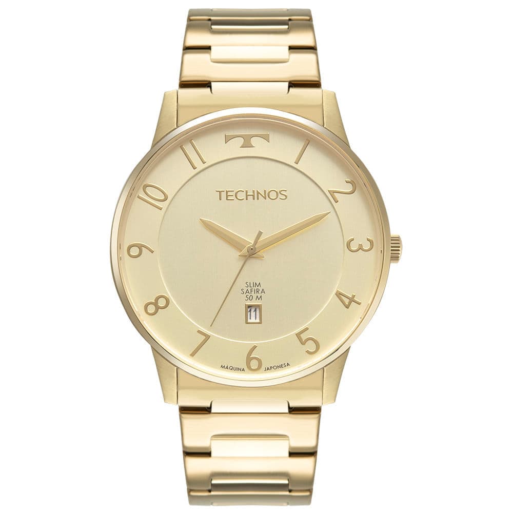 Relógio Technos Masculino Slim Dourado - GM10YP/1D