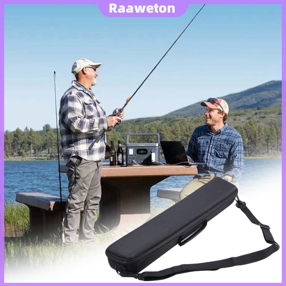 Bolsa De Pesca Portátil EVA Armazenamento De Vara À Prova De Choque Para Ferramentas [Raaaweton.br]