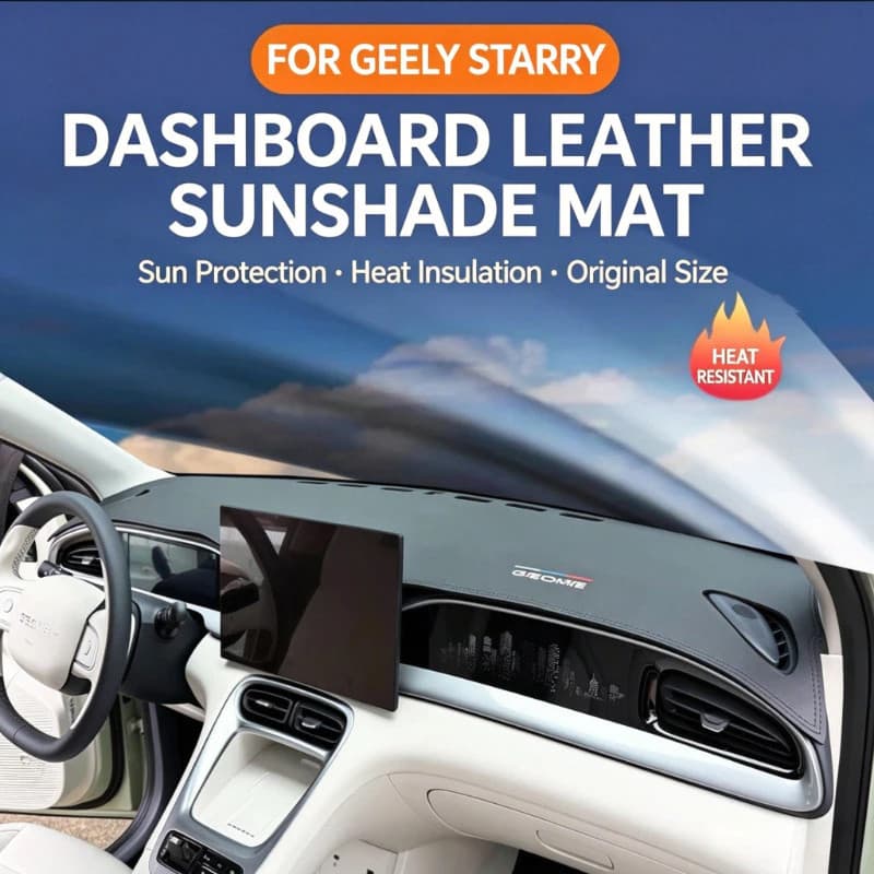 Tapete à prova de luz Geely EX2, acessórios decorativos para o console central do carro, proteção solar para o interior