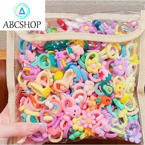 Faixa de cabelo infantil elástica estilo coreano, não danifica o cabelo, faixa de cabelo para meninas, acessórios ABCSHO